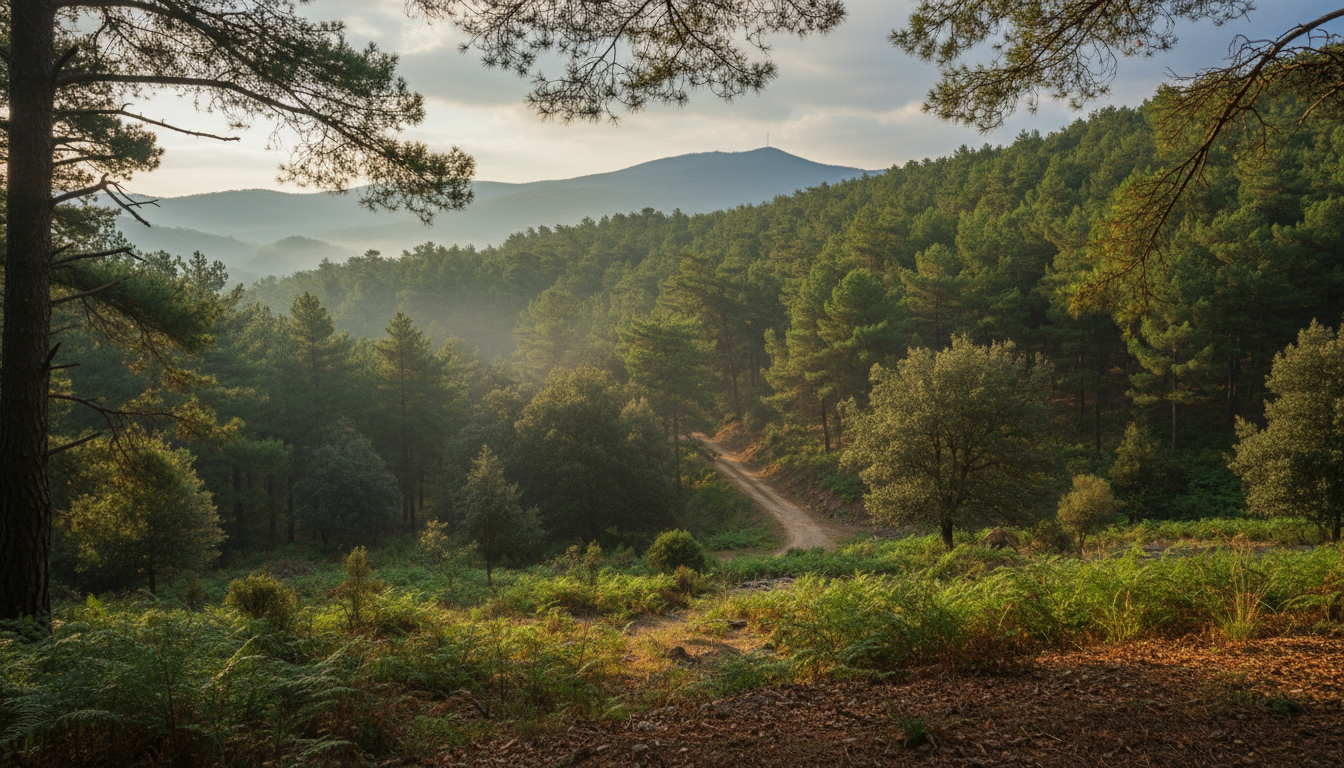 Arsuzda ormanlık alanları ve deniz manzarası